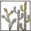 Mauro Ferretti wanddecoratie cactus lijst 50x1,3x50 cm groen lichtblauw