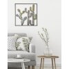 Mauro Ferretti wanddecoratie cactus lijst 50x1,3x50 cm groen lichtblauw