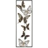 Mauro Ferretti wanddecoratie vlinders 31x2,5x90 cm zwart zilver