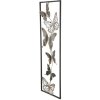 Mauro Ferretti wanddecoratie vlinders 31x2,5x90 cm zwart zilver