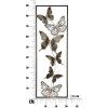 Mauro Ferretti wanddecoratie vlinders 31x2,5x90 cm zwart zilver