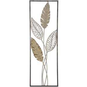Mauro Ferretti wanddecoratie bladeren 30,5x1,9x91 cm goud...