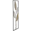 Mauro Ferretti wanddecoratie bladeren 30,5x1,9x91 cm goud zilver