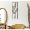 Mauro Ferretti wanddecoratie bladeren 30,5x1,9x91 cm goud zilver
