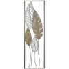 Mauro Ferretti wanddecoratie bladeren 30,5x2,5x99,5 cm goud zilver