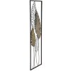 Mauro Ferretti wanddecoratie bladeren 30,5x2,5x99,5 cm goud zilver