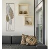 Mauro Ferretti wanddecoratie bladeren 30,5x2,5x99,5 cm goud zilver