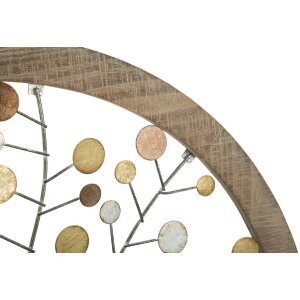 Mauro Ferretti wandpaneel levensboom Ø61x1,8 cm goud naturel