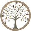 Mauro Ferretti wandpaneel levensboom Ø61x1,8 cm goud naturel