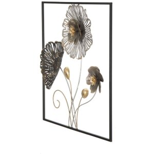 Mauro Ferretti wanddecoratie Vierkant 50x5,5x50 cm veelkleurig