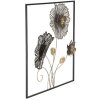 Mauro Ferretti wanddecoratie Vierkant 50x5,5x50 cm veelkleurig