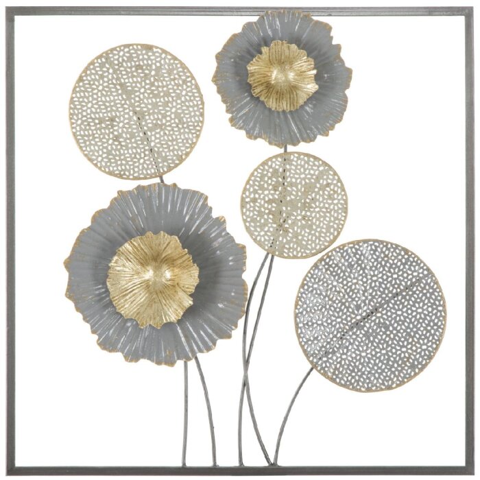 Mauro Ferretti wanddecoratie Sqity 50x3,8x50 cm veelkleurig