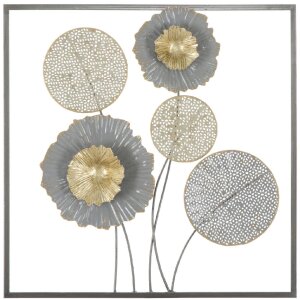Mauro Ferretti wanddecoratie Sqity 50x3,8x50 cm veelkleurig