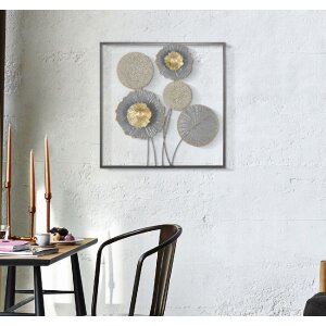 Mauro Ferretti wanddecoratie Sqity 50x3,8x50 cm veelkleurig