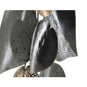 Mauro Ferretti wandpaneel Half Leaf 62,5x5,5x40 cm veelkleurig