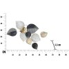 Mauro Ferretti wandpaneel Half Leaf 62,5x5,5x40 cm veelkleurig