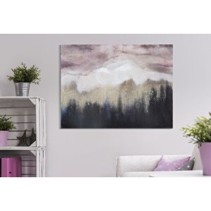 Mauro Ferretti muurschildering Rosa Berg 80x2,7x60 cm veelkleurig