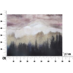 Mauro Ferretti muurschildering Rosa Berg 80x2,7x60 cm veelkleurig