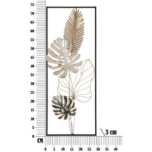 Mauro Ferretti wandpaneel Plam 28,5x3x74 cm veelkleurig