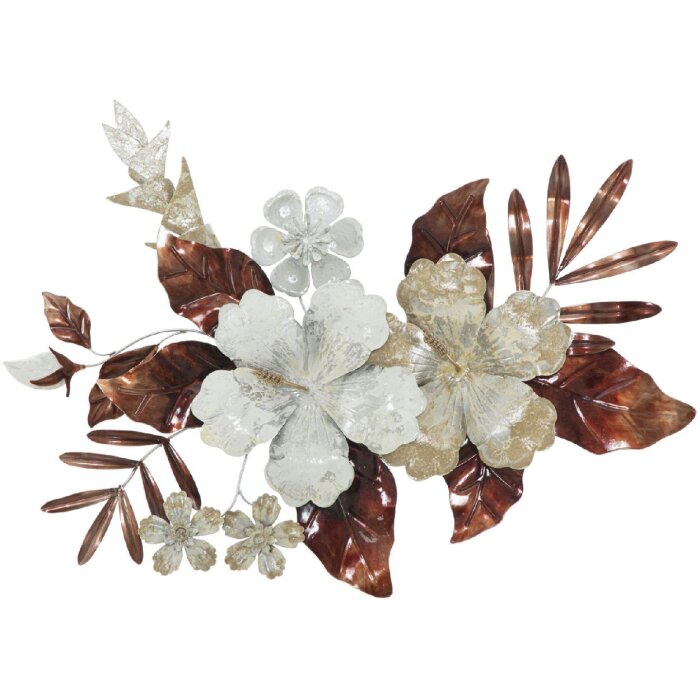 Mauro Ferretti wandpaneel Bouquet 83x8,5x55 cm veelkleurig