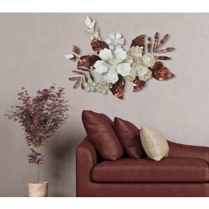 Mauro Ferretti wandpaneel Bouquet 83x8,5x55 cm veelkleurig