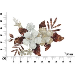 Mauro Ferretti wandpaneel Bouquet 83x8,5x55 cm veelkleurig