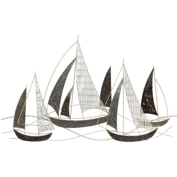 Mauro Ferretti wandpaneel Veliero 91x2,5x55,9 cm veelkleurig