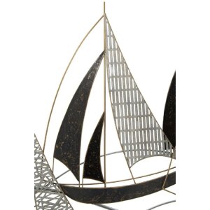 Mauro Ferretti wandpaneel Veliero 91x2,5x55,9 cm veelkleurig