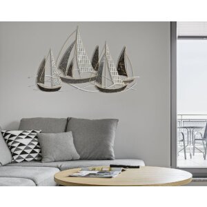 Mauro Ferretti wandpaneel Veliero 91x2,5x55,9 cm veelkleurig