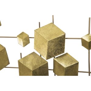 Mauro Ferretti wandpaneel Abstract 90,5x3,5x50 cm goudkleurig
