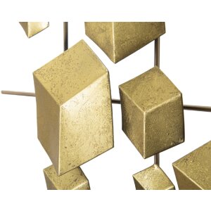 Mauro Ferretti wandpaneel Abstract 90,5x3,5x50 cm goudkleurig