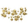 Mauro Ferretti wandpaneel Abstract 90,5x3,5x50 cm goudkleurig