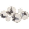 Mauro Ferretti wandpaneel Butterfly Dark 66x5x38 cm grijs beige