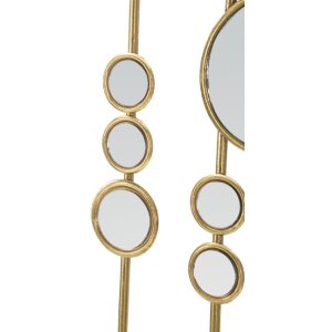 Mauro Ferretti wandpaneel Small Mirrors 35,5x1,5x90 cm goudkleurig