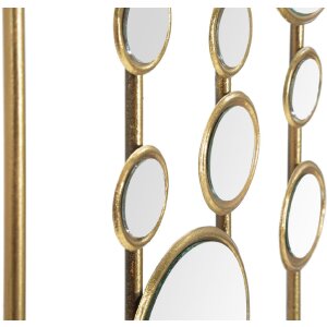 Mauro Ferretti wandpaneel Small Mirrors 35,5x1,5x90 cm goudkleurig