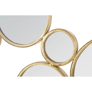 Mauro Ferretti wandpaneel met spiegels 100x2,3x51,5 cm goudkleurig