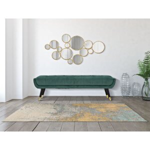 Mauro Ferretti wandpaneel met spiegels 100x2,3x51,5 cm goudkleurig