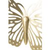 Mauro Ferretti wanddecoratie vlinder 43x2x35 cm goudkleurig