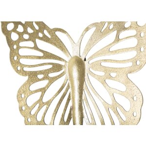 Mauro Ferretti wanddecoratie vlinders set 4 st. 35x2x2916x2x12 cm goudkleurig