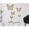Mauro Ferretti wanddecoratie vlinders set 4 st. 35x2x2916x2x12 cm goudkleurig
