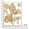 Mauro Ferretti wandpaneel Jungle 60x80x6,5 cm goudkleurig