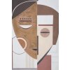 Mauro Ferretti muurschildering Etnisch Gezicht 60x2,7x80 cm veelkleurig