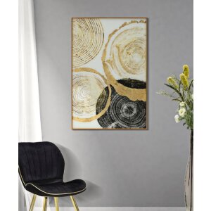 Mauro Ferretti Glazen foto met lijst Woody 60x3,5x90 cm veelkleurig