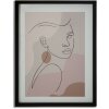 Mauro Ferretti kunstdruk met lijst Face 35x2x47 cm veelkleurig