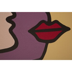 Mauro Ferretti muurschildering Face 60x3x90 cm veelkleurig