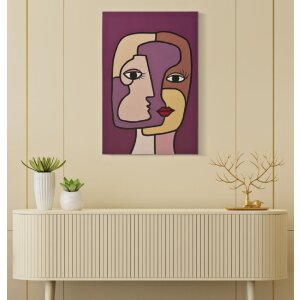 Mauro Ferretti muurschildering Face 60x3x90 cm veelkleurig