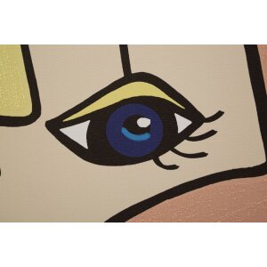 Mauro Ferretti muurschildering Face 60x3x90 cm veelkleurig