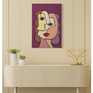 Mauro Ferretti muurschildering Face 60x3x90 cm veelkleurig