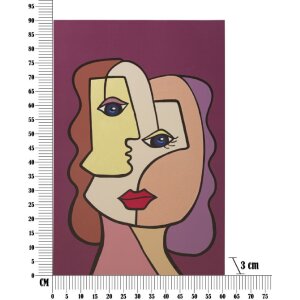 Mauro Ferretti muurschildering Face 60x3x90 cm veelkleurig