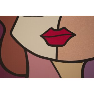 Mauro Ferretti muurschildering Face 60x3x90 cm veelkleurig